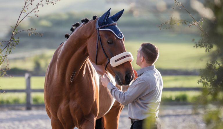 Initiatives de bien-être équin avec dispositif de mesure de noseband