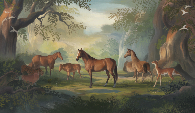 Image captivante de la protection des chevaux et de la faune sauvage