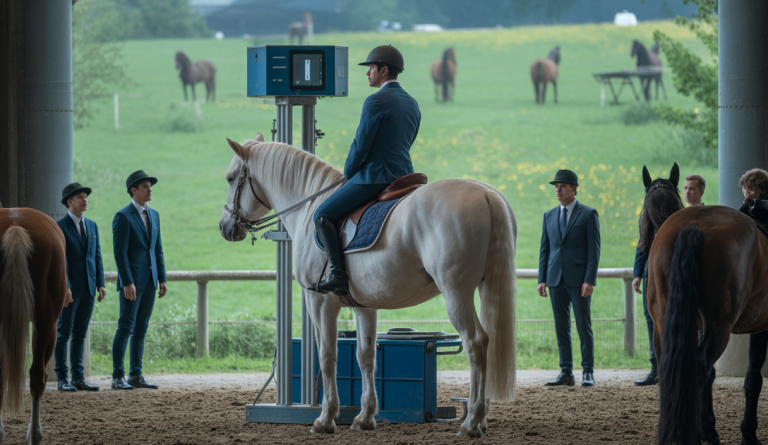 Illustration du nouveau dispositif de mesure des brides pour chevaux