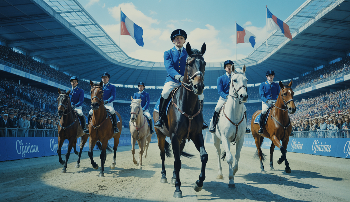 Cavaliers et chevaux en harmonie pendant le Grand Prix Special de dressage.