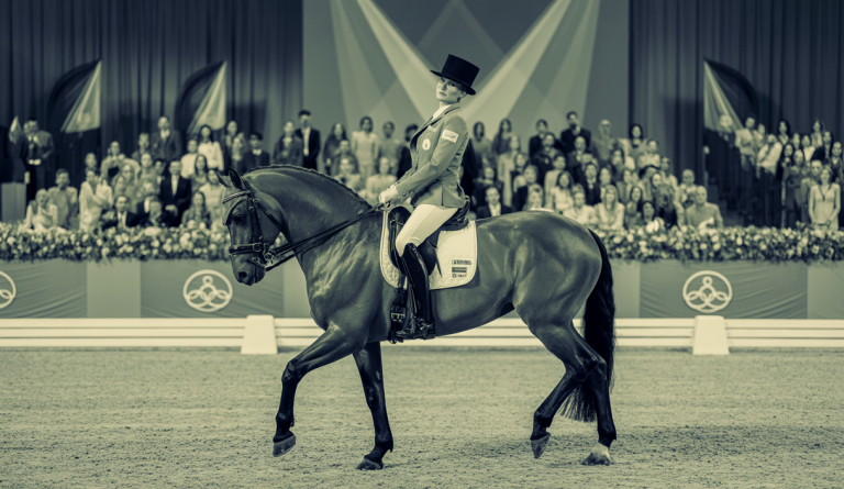 Jessica von Bredow-Werndl et son cheval TSF Dalera BB dans une performance de dressage