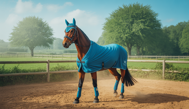 Stratégies de protection pour chevaux contre les insectes avec équipements spécialisés